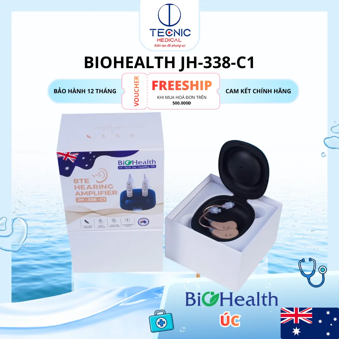Máy trợ thính đeo sau tai Biohealth JH-338-C1